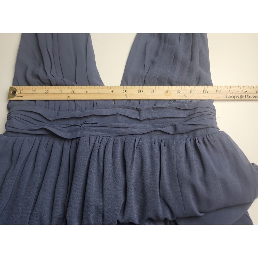 Lulus Dress Womens L Heavenly Hues Denim Blue prom wedding bridesmaid formal - Picture 8 of 9